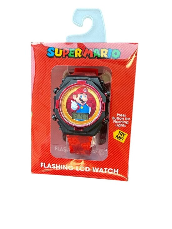 Accutime Other - Super Mario Kids Flashing LCD Digital Watch With Red Strap & Star Design
